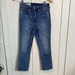 GAP | Cigarette High Rise Blue Jeans - 25